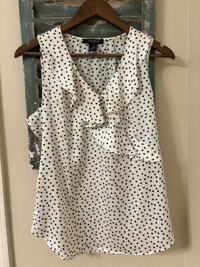 Ann Taylor Ruffle Blouse Tank